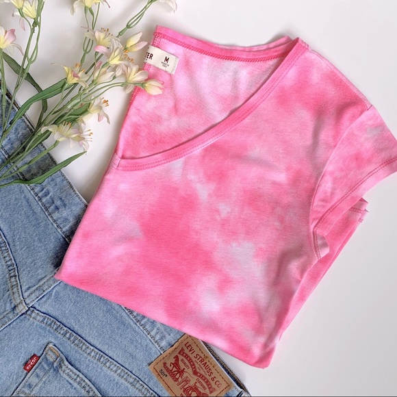 Hollister Tops - Pink Tie Dye Tee